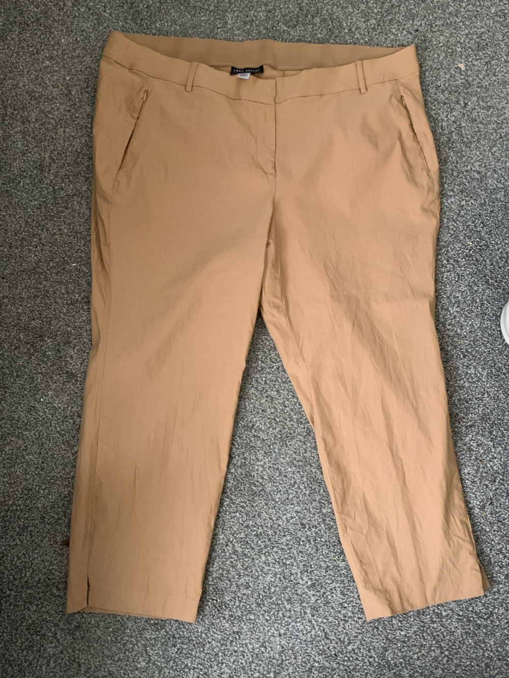 Lane Bryant Tan Chinos - Straight Leg Casual Pants sz 24p office business work